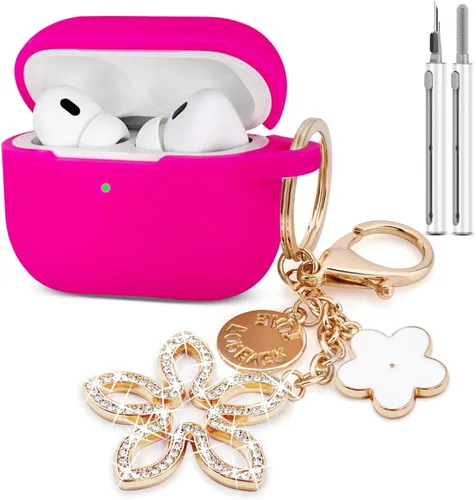 Vista 12 de KOUJAON Funda compatible con AirPods Pro de 2ª generación con kit de limpieza, funda protectora de silicona para auriculares Apple AirPod Pro