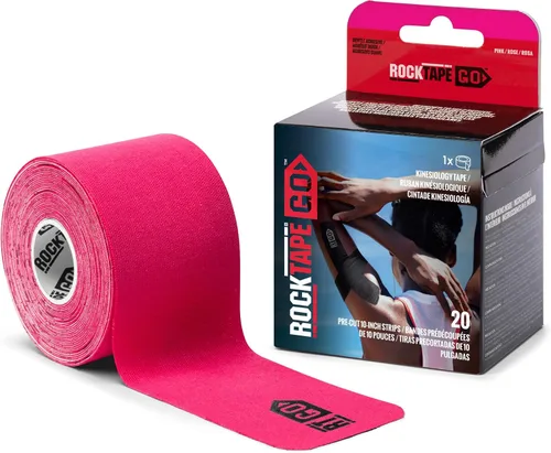Vista 13 de RockTape Go Cinta adhesiva de kinesiología precortada extra adhesiva (beige)