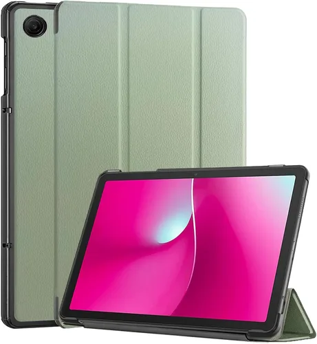 Vista 11 de Caweet Funda para T-Mobile Revvl Tab 2 de 10.1 pulgadas lanzada en 2025, carcasa rígida ligera con soporte de triple pliegue con cierre magnético