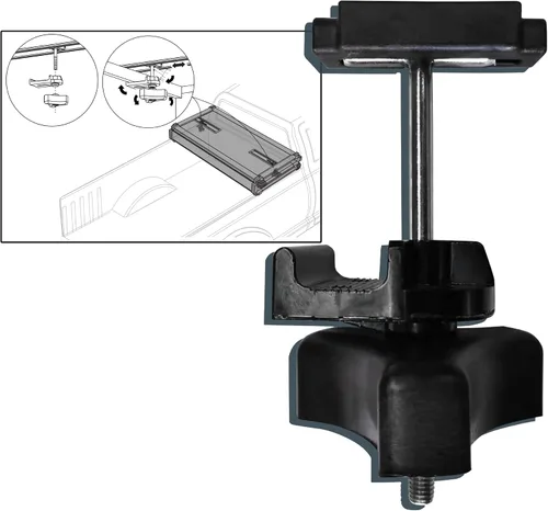 Vista 5 de Kit universal de repuesto de abrazadera de cubierta Tonneau para camión y accesorios para cubierta rígida de cama triple y cuádruple – 6 pernos