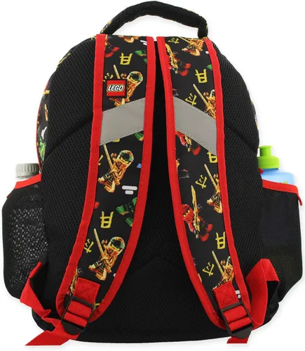 Vista 2 de Lego Minifigures - Mochila escolar de 16 pulgadas para niño y niña Lego Ninjago Classic
