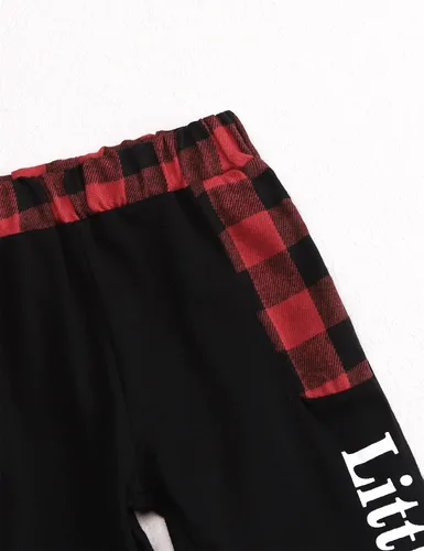 Vista 12 de Conjunto de ropa para bebés y niños pequeños, camisa con capucha y pantalones deportivos para otoño e invierno