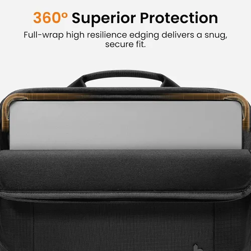 Vista 5 de tomtoc Funda protectora de 360° para MacBook Air M5/A3449 (2026), M4/A3240, M3/A3113, M2/A2681, M1/A2337, resistente al agua, con CornerArmor