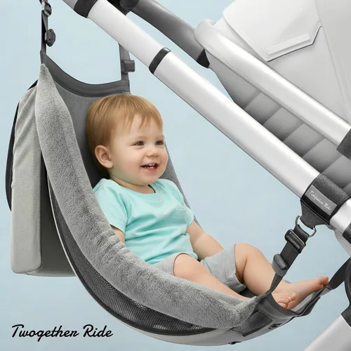 Vista 7 de Accesorio para asiento de hamaca. Alternativa para la tabla universal de cochecito si necesitas un cochecito doble para bebés y niños pequeños