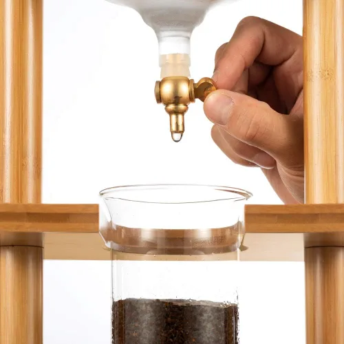 Vista 9 de Yama Cold Brew Maker I Máquina de café frío con tecnología de goteo lento I Hace de 6 a 8 tazas (32 oz), torre de café frío de gran capacidad, marco