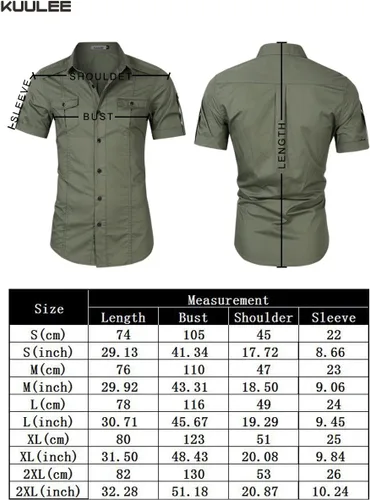 Vista 7 de Camisa táctica de trabajo para hombre, casual, de manga larga, estilo militar