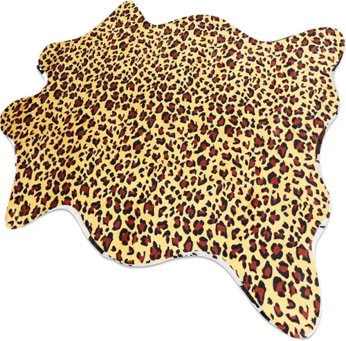 Vista 14 de Sgizoku Alfombra con Estampado de Vaca, 3.6 x 2.5 pies, alfombra de piel sintética de vaca bonita, alfombra de área divertida para decoración