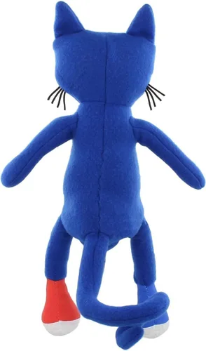 Vista 4 de Gato de peluche "Pete el gato", de Merry Makers, Azul