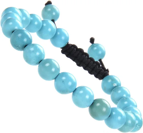 Vista 18 de MASSIVE BEADS - Pulseras ajustables unisex de cuentas de cristal de piedras preciosas con poder curativo natural, de macramé Piedras de 7 chakras