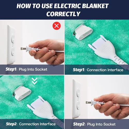 Vista 3 de greenoak Manta eléctrica con calefacción, manta térmica de piel sintética Sherpa para sofá cama, regalos cálidos de invierno para mujeres/ella