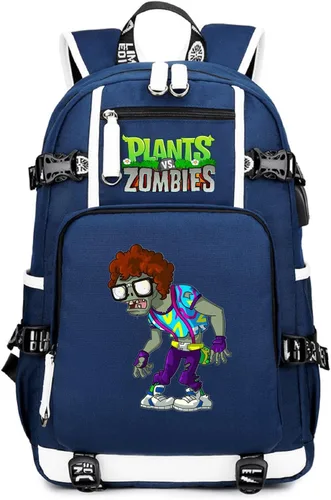 Vista 8 de ISaikoy Game Plants vs. Zombies - Mochila de hombro para libros, mochila escolar, color 1