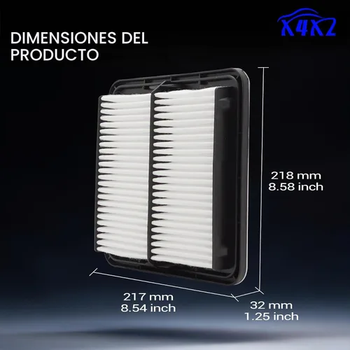 Vista 6 de Filtro de aire del motor CA9997 para Subaru 2008-2016 Impreza, 2009-2018 Forester, 2005-2019 Legacy, 2005-2019 Outback, 2013-2021 WRX, 2006-2007 B9
