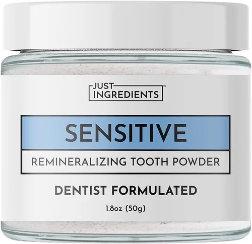Vista 7 de Polvo dental remineralizante – Cuidado oral sin flúor – Limpia y blanquea suavemente – Apoya dientes fuertes y aliento fresco – Vegano, sin