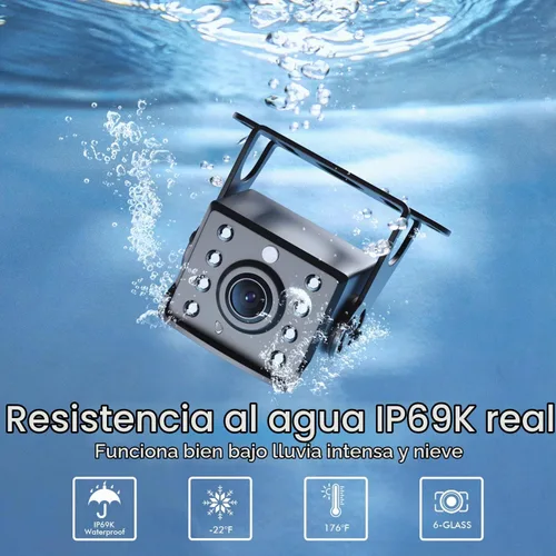 Vista 6 de Sistema de cámara de respaldo para RV, cámara de respaldo con cable de 7 pulgadas para camión, remolque, cámper, cámara de visión trasera HD 1080P