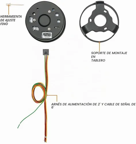 Vista 2 de Glowshift Tinted 7 Color 3 3/4 en Dash Velocímetro Gauge