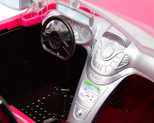 Vista 5 de Barbie DVX59 Autre Glam Convertible Sports - Vehículo de juguete para muñeca, coche rosa