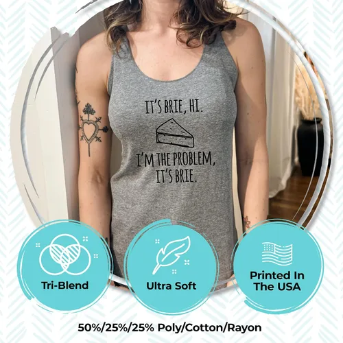 Vista 2 de Women's Graphic Racerback Tank Top, Gift for Her, Shirts with Sayings