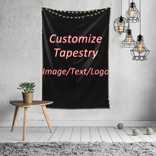 Vista 19 de RMWD Studio 24x42in Custom Tapestry for Wall Bedroom Living Room, Custom Backdrop Personalized With Photo Image Text, Banners And Signs Customize