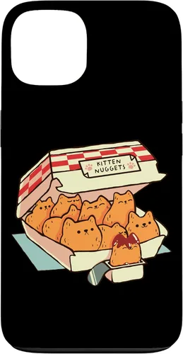 Vista 7 de iPhone 16 Kitten Nuggets Cute Fast Food Cat Shape Foodie Case