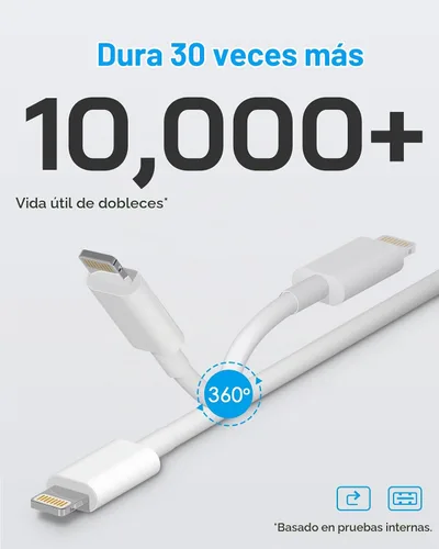 Vista 3 de Cargador Lightning para iPhone，[Certificado MFi] Cargador USB para teléfono con cable de carga de 6 pies para iPhone 14 13 12 11 Pro/Pro Max/SE