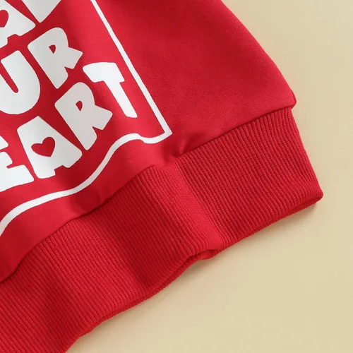Vista 44 de Sudadera con cuello redondo para el día de San Valentín para bebé, niña, niño, para el día de San Valentín