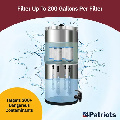 Vista 5 de Filtro de agua Patriot Pure Nanomesh Paquete de 3 para más de 200 contaminantes, bueno para hasta 800 galones