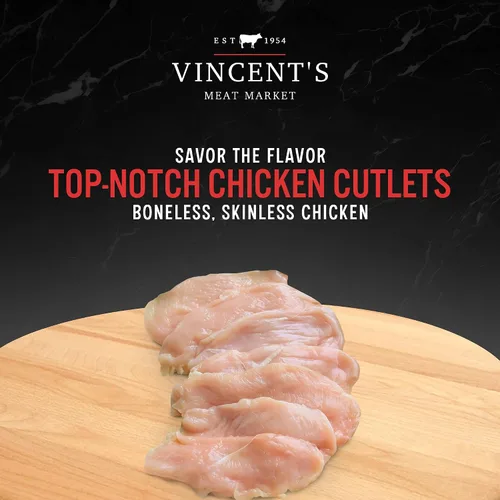 Vista 2 de Vincent's Meat Market Chuletas de pollo, totalmente naturales, de primera calidad, sin hueso, sin piel, gruesas, 8 libras (4 paquetes de 2 libras)