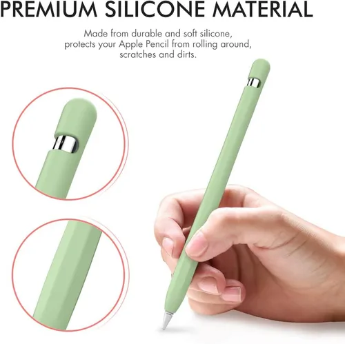 Vista 3 de AhaStyle Funda protectora de silicona antideslizante [kit de correas de adaptador de cable añadido] compatible con iPad Pencil de 1ª