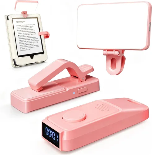 Vista 9 de RF - Control remoto de giro de página para accesorios Kindle Paperwhite, iPad, lectura Kobo, Surface, cómics/novelas, tabletas Android, toma de Negro