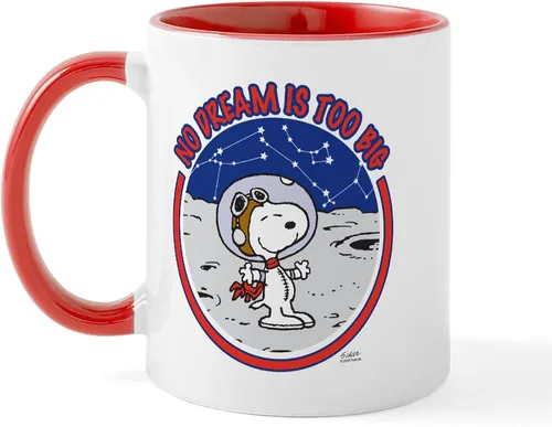 Vista 33 de CafePress Crabby Snoopy - Taza de café de cerámica (11 oz)