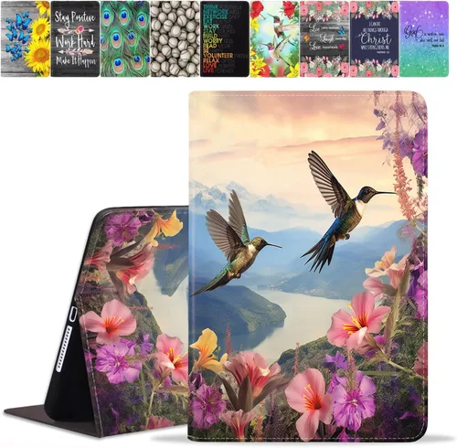 Vista 29 de Funda para Samsung Galaxy Tab A8 de 10.5 pulgadas (SM-X200/X205/X207), funda de piel sintética premium con función de encendido automático