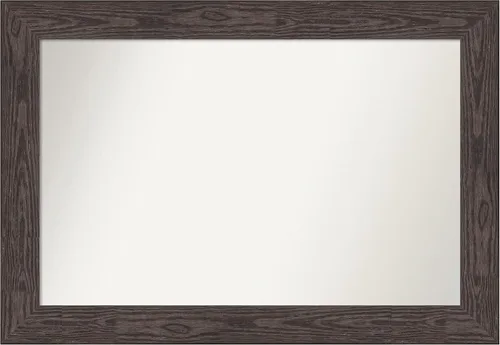 Vista 63 de Amanti Art Espejo personalizado, espejo de baño negro puente, espejo de pared o espejo de tocador de baño sobre el fregadero (26 x 26 pulgadas)