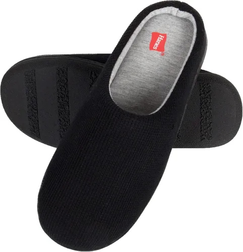 Vista 4 de Hanes Women's Soft Waffle Knit Clog Slippers with IndoorOutdoor Sole