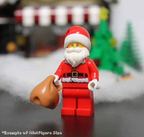 Vista 3 de LEGO Ciudad vacaciones Adviento minifigura - Papá Noel con gafas (60155)