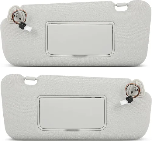 Vista 13 de Visor de sol para pasajero derecho gris sin techo solar para 2002-2005 para Dodge para Ram 1500, 2003-2005 para Dodge para Ram 2500, 2003-2005