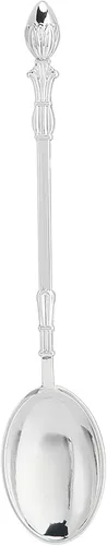 Vista 4 de Kit de cuchara de café con soporte en forma de cisne de aleación de zinc y 6 cucharas de café de acero inoxidable, juego de cucharas de comida