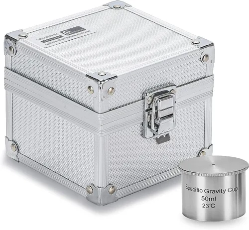 Vista 2 de CGOLDENWALL QBB-1.7 fl oz Densidad de Pintura Específica Gravedad Copas 50cc/ml Acero Inoxidable