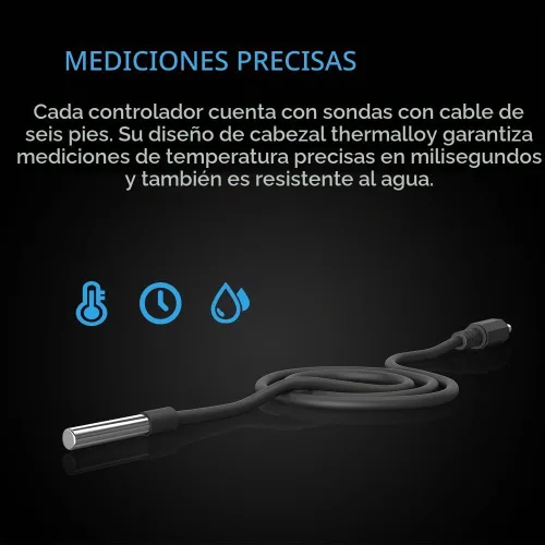 Vista 4 de Controlador AC Infinity 1, disparador térmico para AIRPLATE, MULTIFAN, ventiladores USB