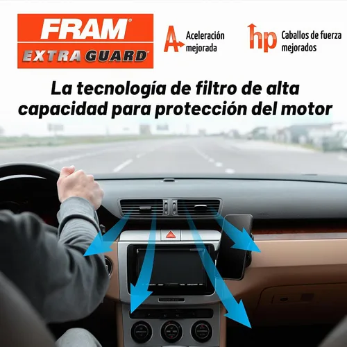 Vista 4 de FRAM Extra Guard CA8755A - Filtro de aire de repuesto para motor de protección extra para modelos seleccionados de Cadillac, Chevrolet y GMC