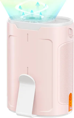 Vista 9 de Ventilador portátil AI 2025 recargable, 4 velocidades 6600 RPM fuerte flujo de aire, ventilador de cintura personal con hasta 25 horas de tiempo