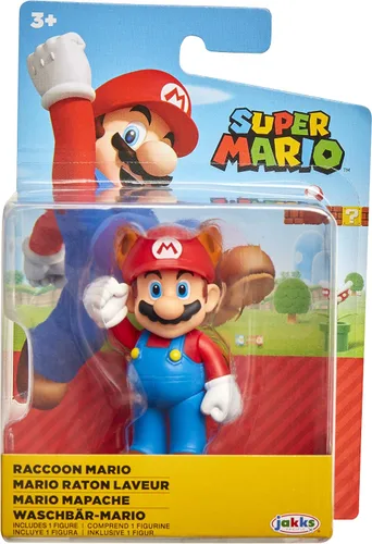 Vista 6 de Super Mario Racoon Mario Figura de acción coleccionable de 2.5