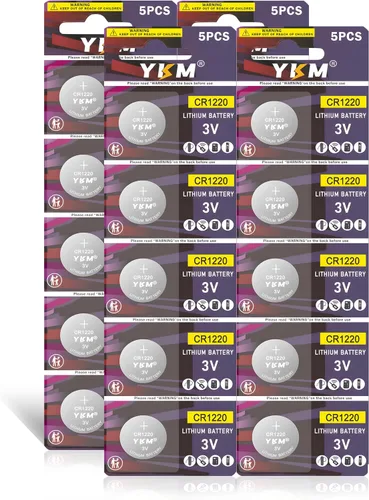 Vista 11 de 5 Pack CR1220 3V Lithium Coin Batteries Long-Lasting Button Cell