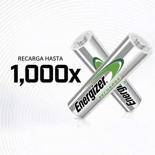 Vista 3 de Energizer pilas recargables, UNH15BP-4, AA, 1, 1
