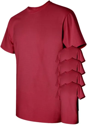 Vista 86 de Gildan Camiseta G500 para hombre Ceniza/baya