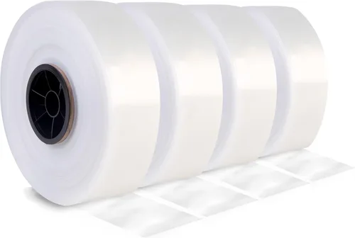 Vista 21 de 8NET - Rollo de plástico transparente de 4 mil, 2 pulgadas x 1075 pies, resina de LDPE segura para alimentos, ideal para embalaje, almacenamiento e