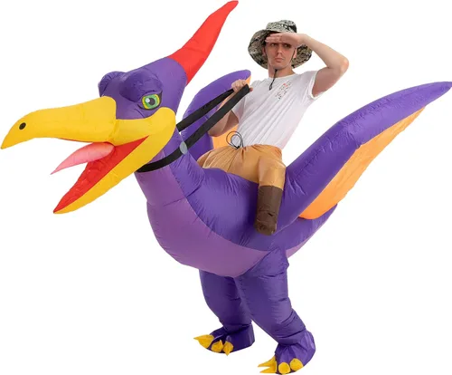Vista 2 de Ride A dinosaurio trajes inflables - adulto talla única