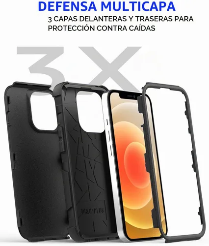 Vista 8 de AICase Funda resistente para iPhone 12/iPhone 12 Pro, protección de grado militar duradera de 3 capas apta para bolsillos, cubierta protectora a