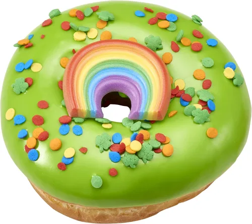 Vista 9 de Gránulos brillantes de confeti arcoíris para decoración de pasteles