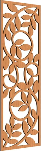 Vista 60 de 9 3/8"W x 24 3/8"H x 1/4"T Utica Decorativo Fretwork Madera Paneles de Pared, Abedul