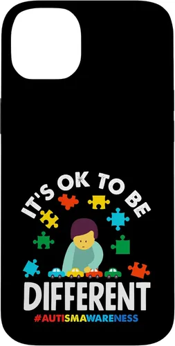 Vista 15 de Ok to Be Different Autism Awareness Puzzle Piece Ribbon Case para iPhone 17